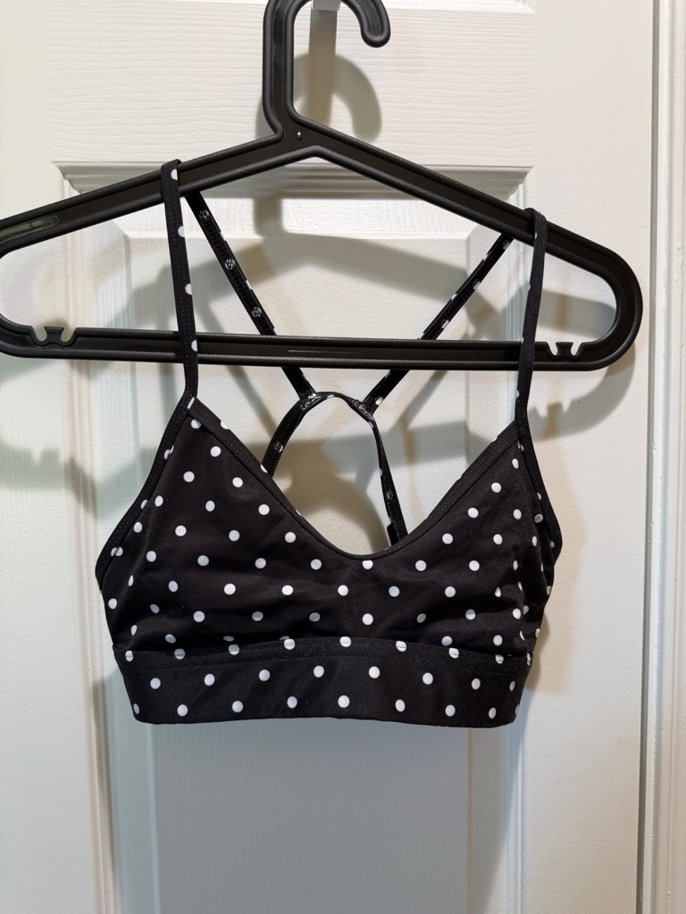Jolyn Clothing Black and White Polka Dot Bikini Bralette